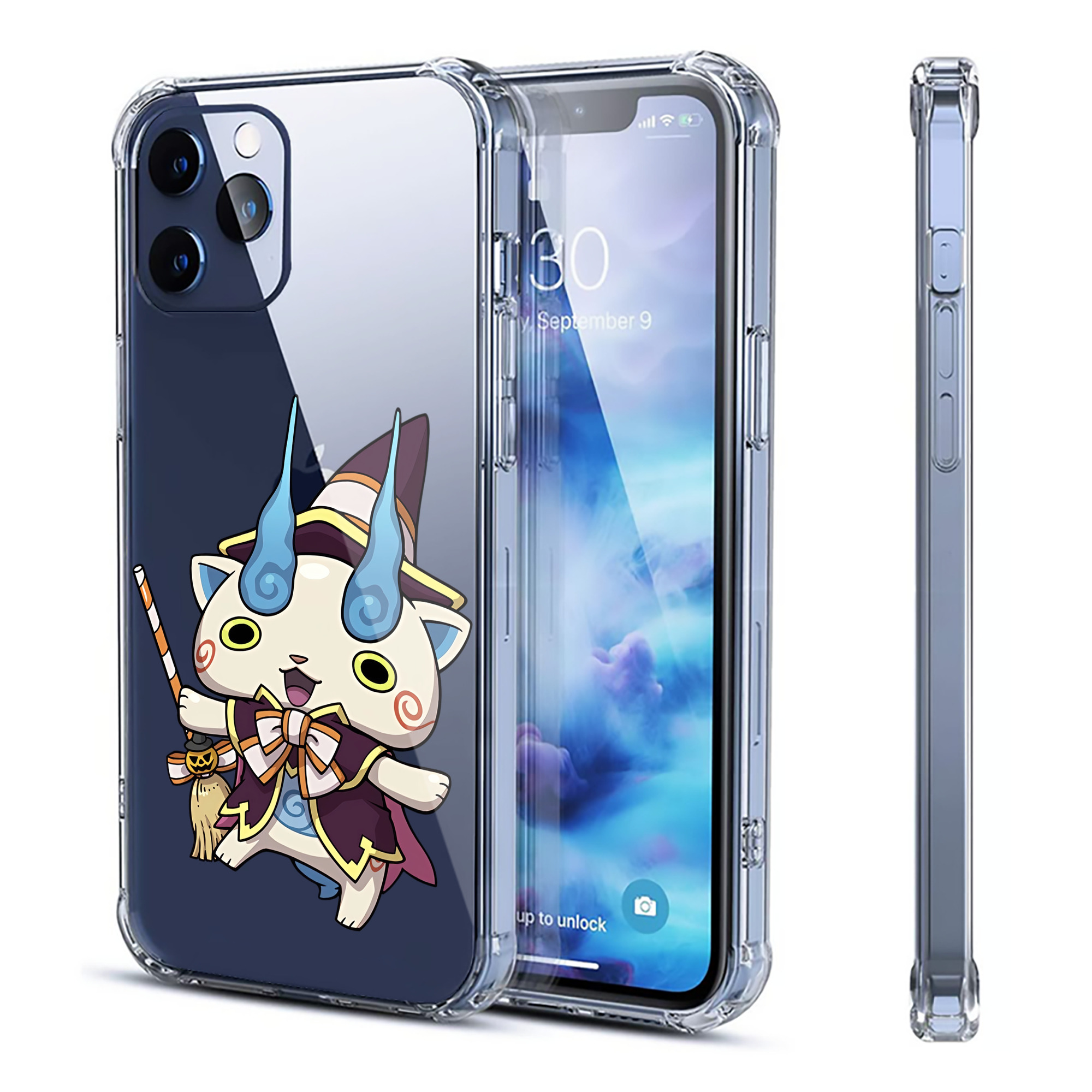 （画像用） 妖怪ウォッチ Yo-kai Watch 【iPhone 12シリーズ対応】透明スマホケース（クリアソフトケース）